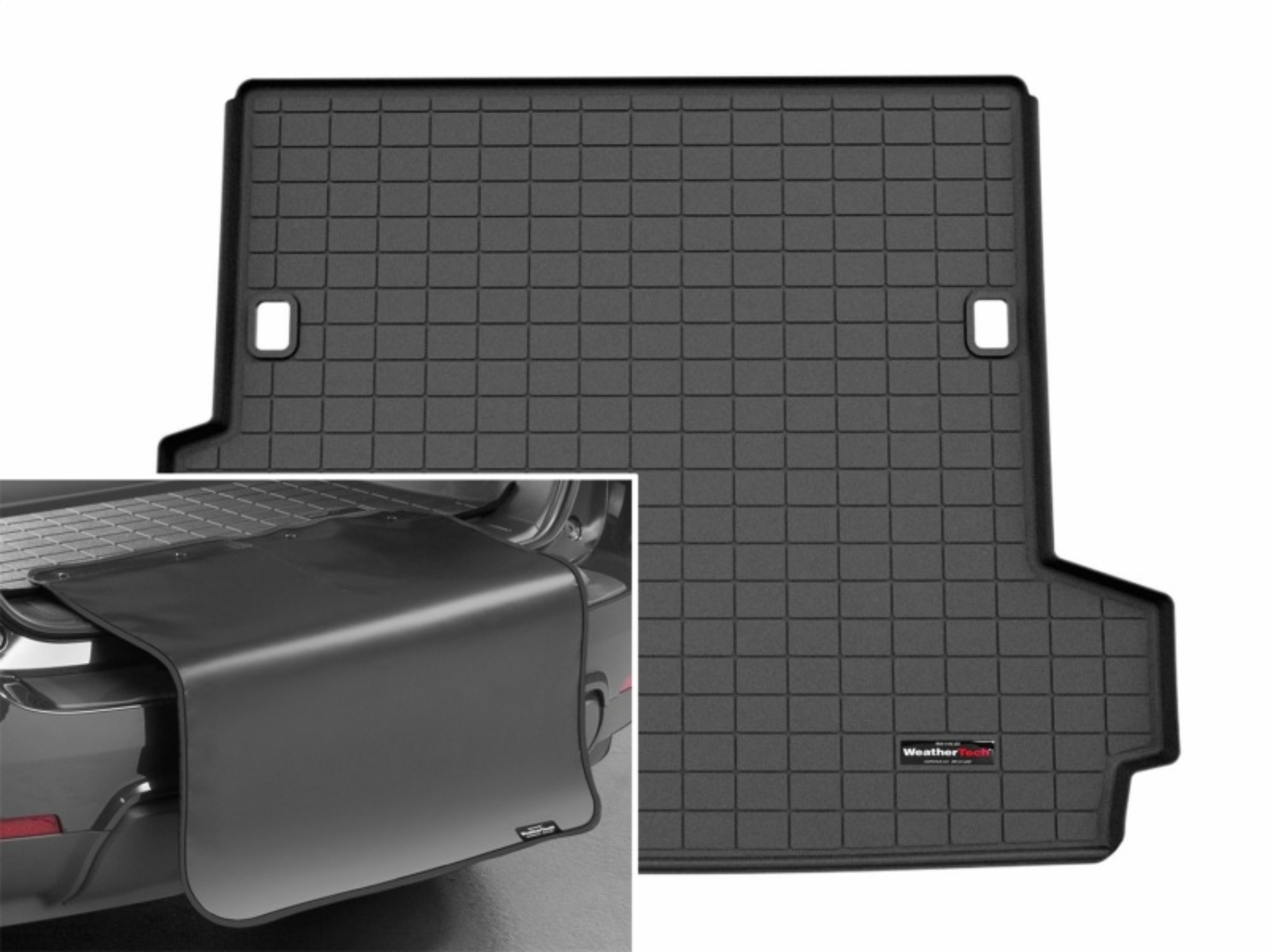 Picture of WeatherTech 25-26 Toyota 4Runner Hybrid Trunk Cargo Liner w/Bumper Protector - Black