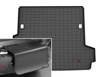 Picture of WeatherTech 25-26 Toyota 4Runner Hybrid Trunk Cargo Liner w/Bumper Protector - Black
