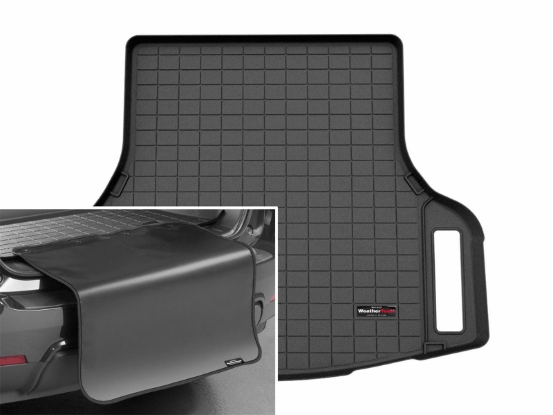 Picture of WeatherTech 25-25 Genesis G80 Trunk Cargo Liner w/Bumper Protector - Black