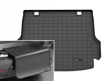 Picture of WeatherTech 25-26 Acura ADX Behind 3rd Row Cargo Liner w/Bumper Protector - Black