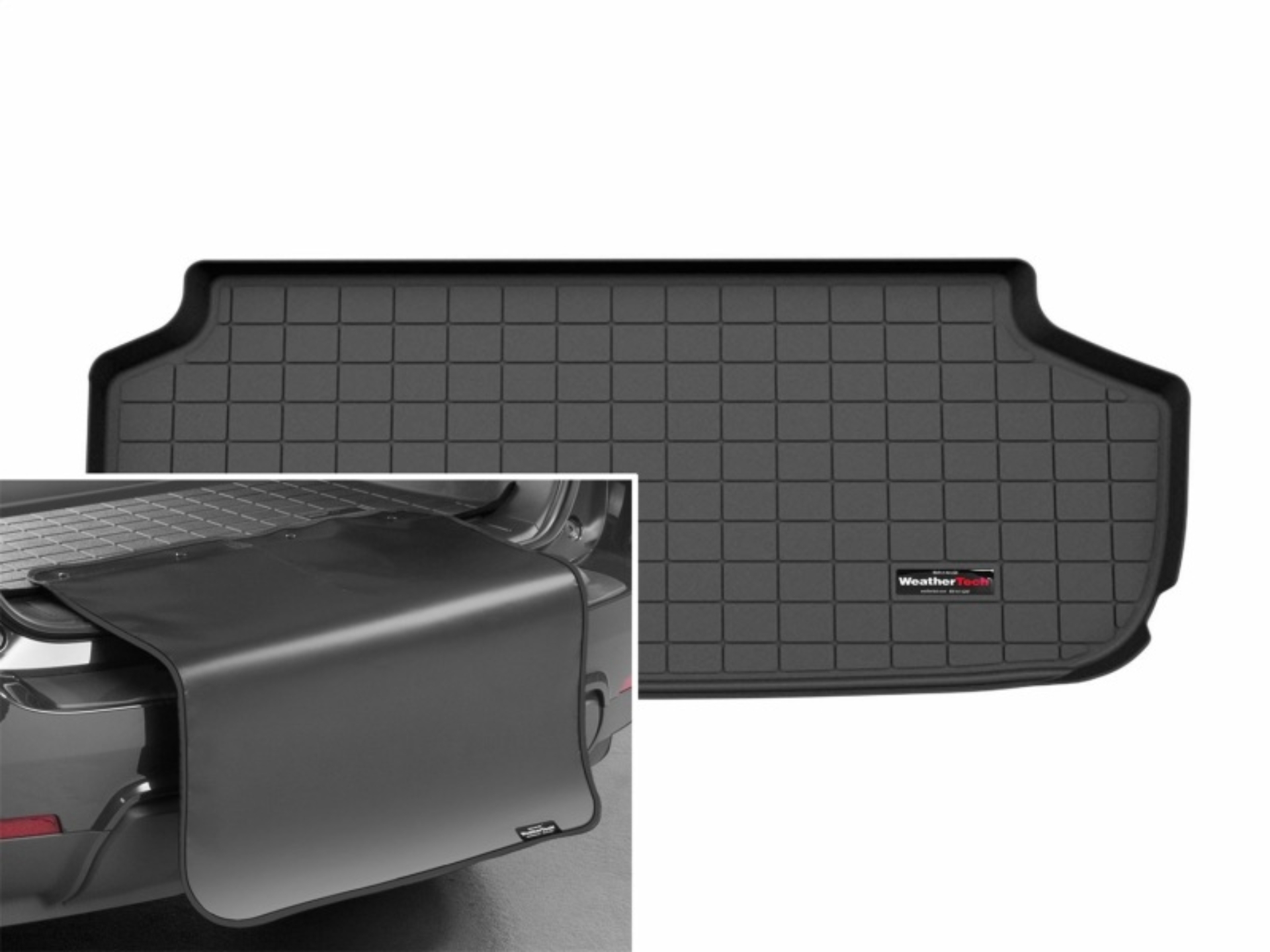Picture of WeatherTech 2026 Hyundai Ioniq 9 Behind 3rd Row Cargo Liner w/Bumper Protector - Black