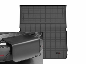 Picture of WeatherTech 25-26 Ford Expedition Max Trunk Cargo Liner w/Bumper Protector 2pc - Black