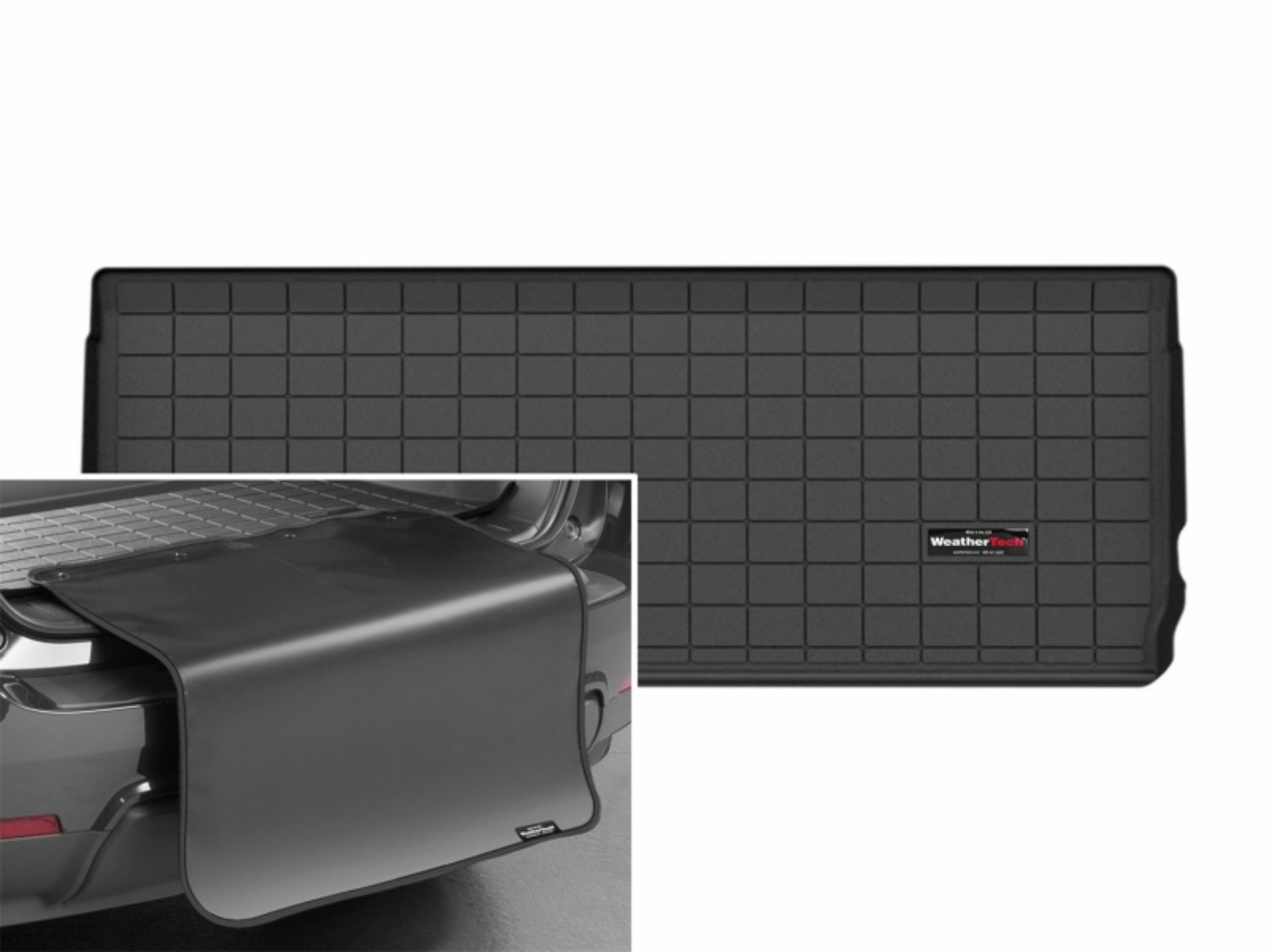 Picture of WeatherTech 25-26 Ford Expedition Behind 3rd Row Cargo Liner w/Bumper Protector - Black