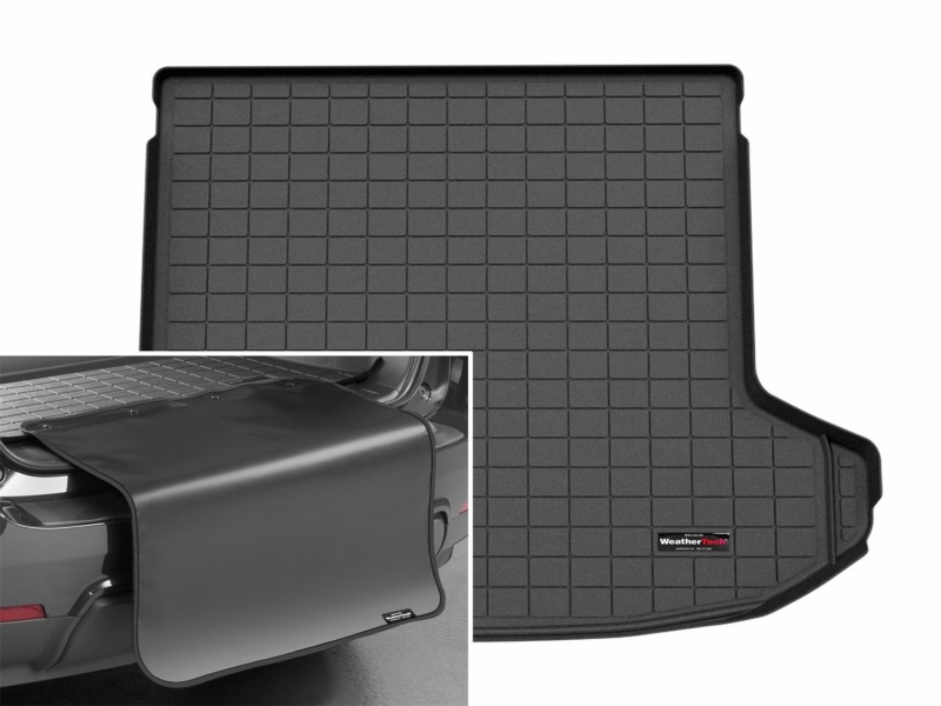 Picture of WeatherTech 2026 Kia Sportage Hybrid Trunk Cargo Liner w/Bumper Protector - Black