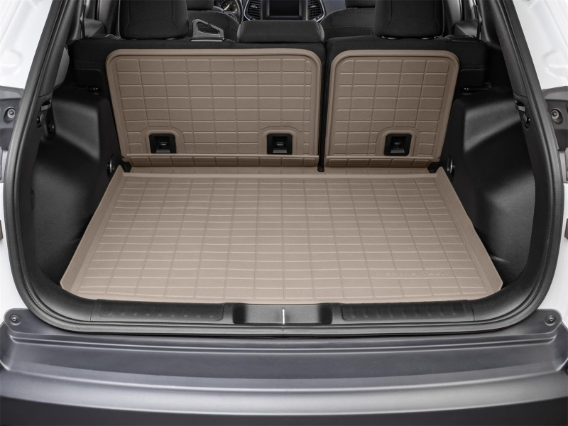 Picture of WeatherTech 17-22 Honda CR-V Behind Seating w/Bumper Protector SeatBack Cargo Liner - Tan