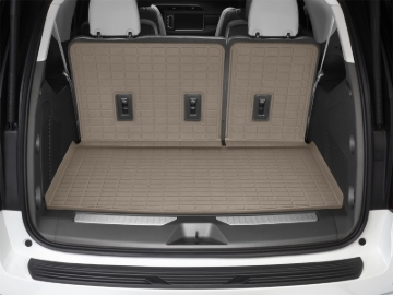 Picture of WeatherTech 20-25 Hyundai Telluride Behind Seating w/Bumper Protector SeatBack Cargo Liner - Tan
