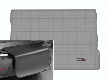 Picture of WeatherTech 23-26 Toyota Sequoia Trunk Cargo Liner w/Bumper Protector - Grey