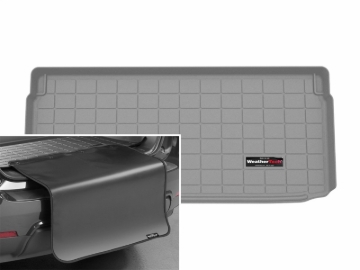 Picture of WeatherTech 14-24 MINI Hardtop 2 door Behind 3rd Row Cargo Liner w/Bumper Protector - Grey