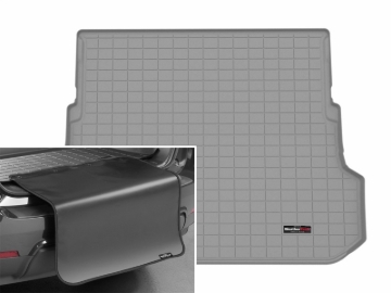 Picture of WeatherTech 25-26 Toyota 4Runner Trunk-7 Passenger Se-Cargo Liner w/Bumper Protector 2pc - Grey