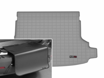 Picture of WeatherTech 25-26 Subaru Forester Hybrid Trunk Cargo Liner w/Bumper Protector - Grey