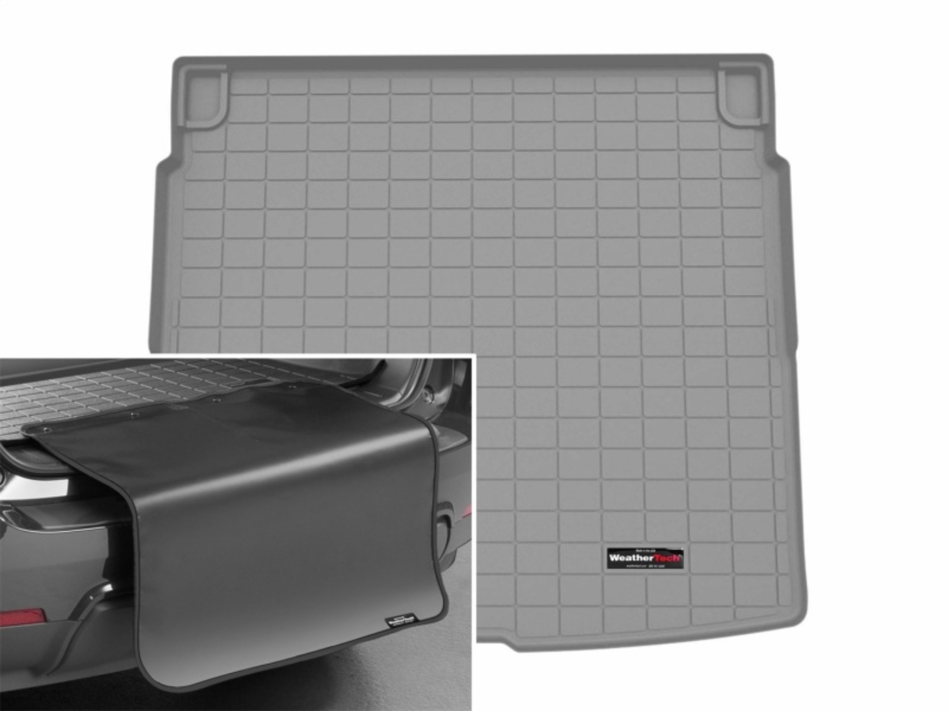 Picture of WeatherTech 25-25 Audi Q5 Trunk Cargo Liner w/Bumper Protector - Grey