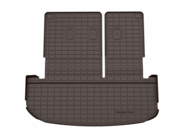Picture of WeatherTech 20-25 Hyundai Palisade Behind 2nd Row Seating SeatBack Cargo Liners HP - Cocoa