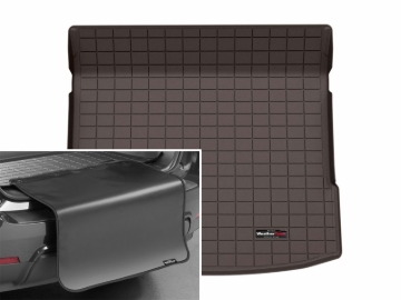 Picture of WeatherTech 25-25 Audi Q6 e-tron Trunk Cargo Liner w/Bumper Protector - Cocoa