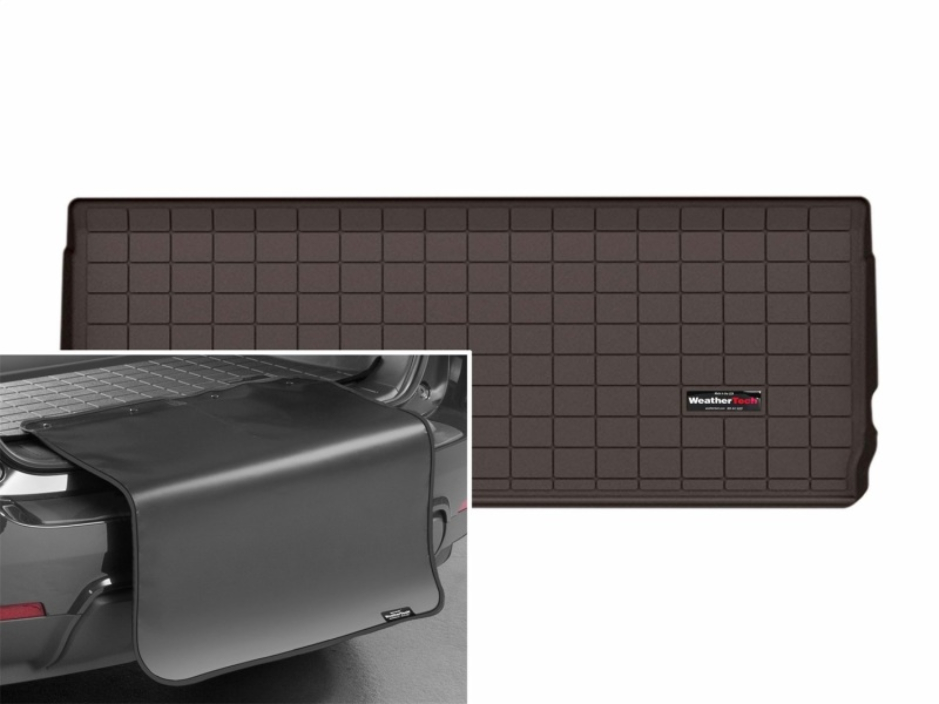 Picture of WeatherTech 25-26 Ford Expedition Behind 3rd Row Cargo Liner w/Bumper Protector - Cocoa