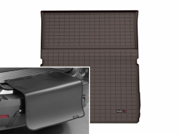 Picture of WeatherTech 25-26 Ford Expedition Max Trunk Cargo Liner w/Bumper Protector 2pc - Cocoa