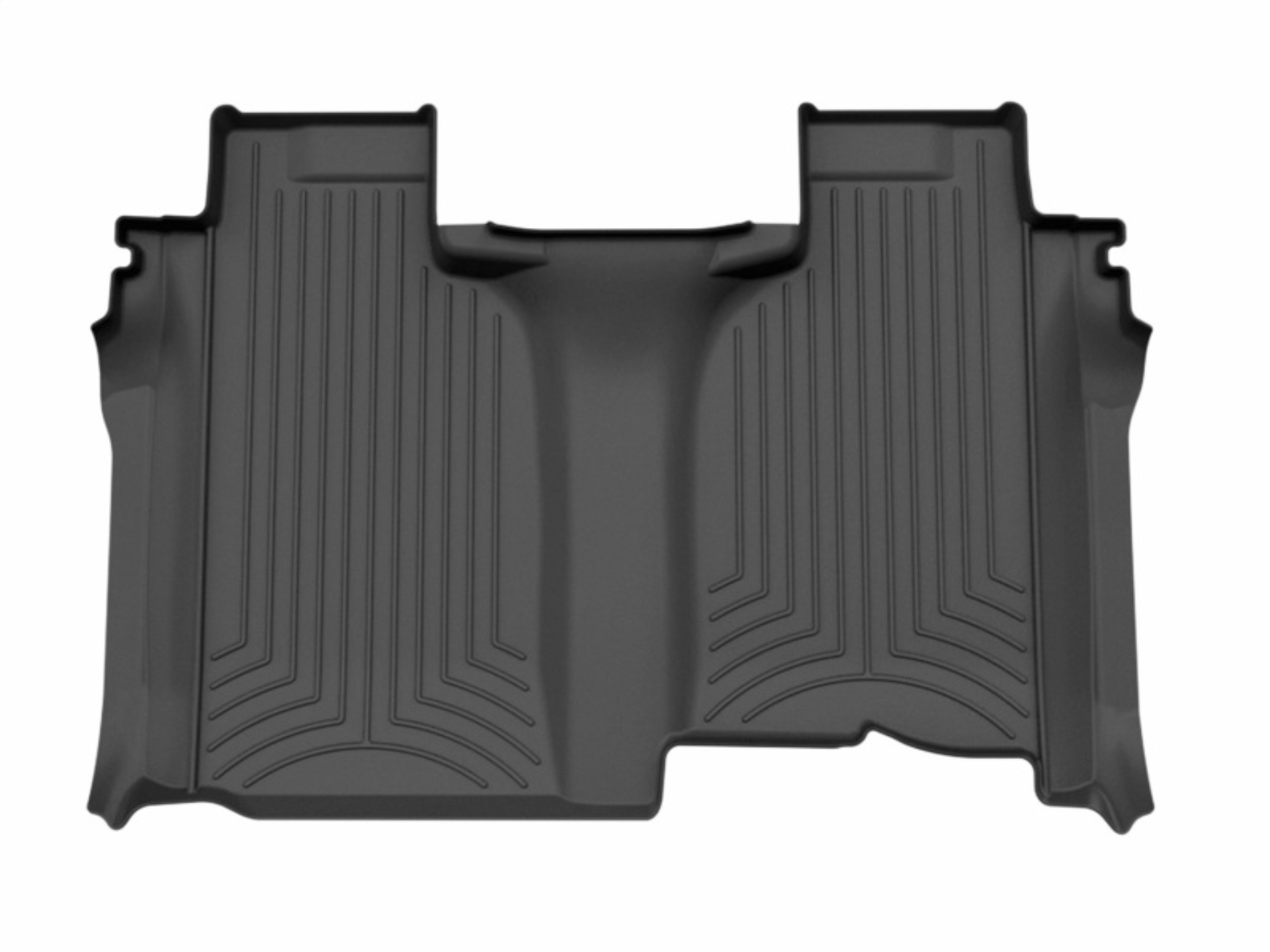 Picture of WeatherTech 19-26 Chevrolet Silverado 1500 2nd row Rear FloorLiner HP for Vinyl Floors - Black