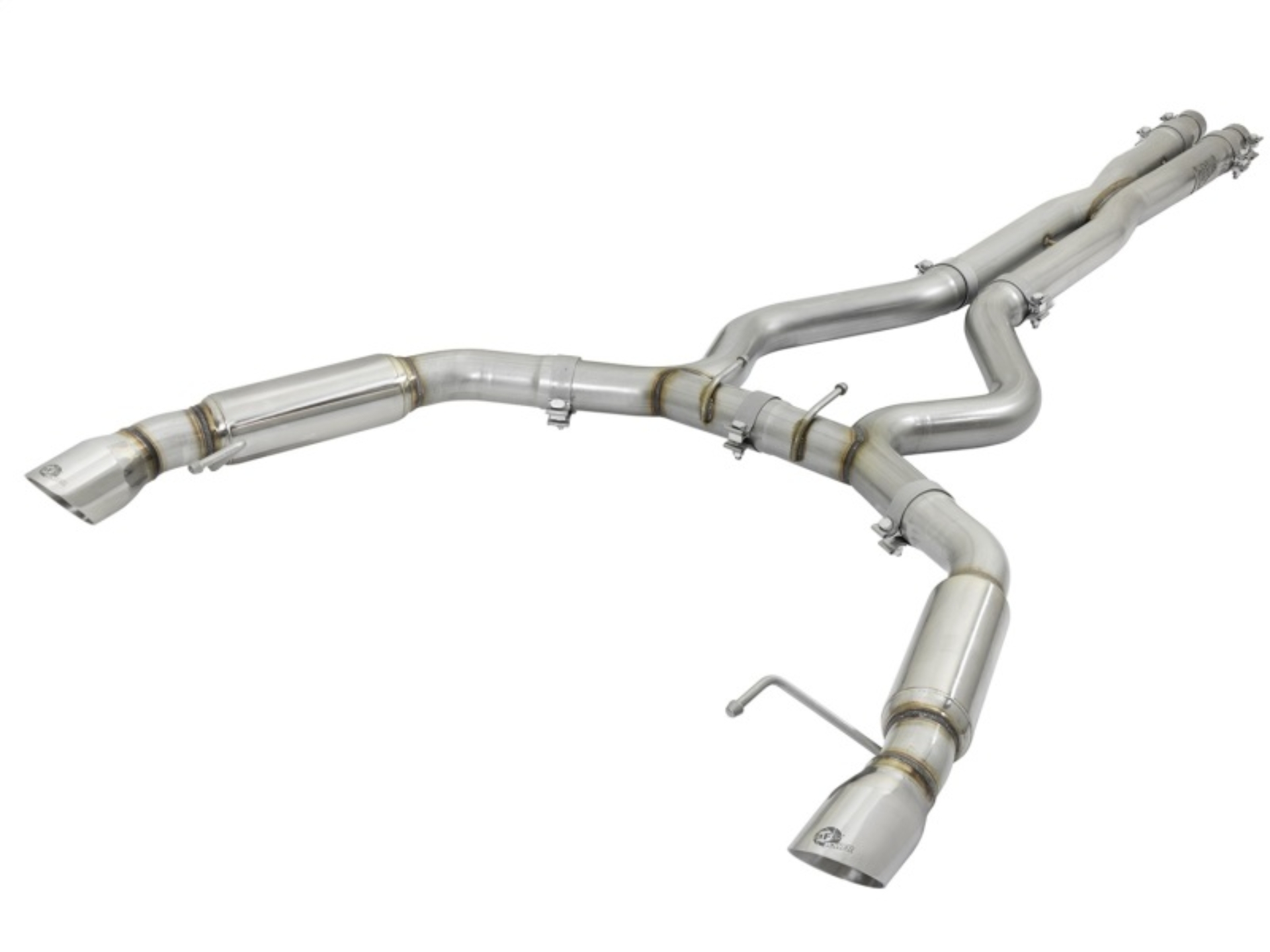 Picture of aFe MACHForce XP 3in Aggressive Toned Cat-Back Exhausts w/ Polished Tips 15-17 Ford Mustang V6/V8