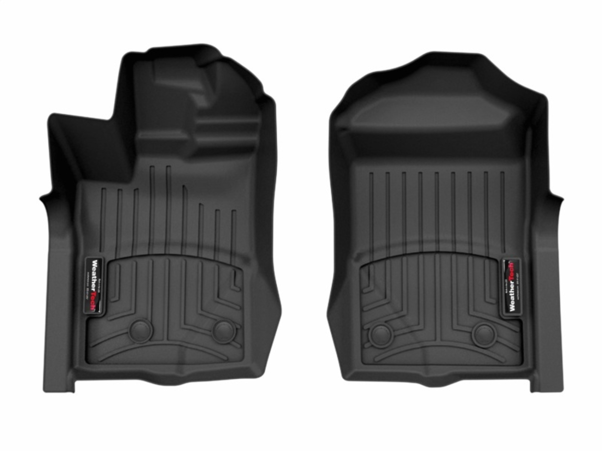 Picture of WeatherTech 24-25 Ford Ranger 1st Row Front FloorLiner for Vinyl Floors - Black