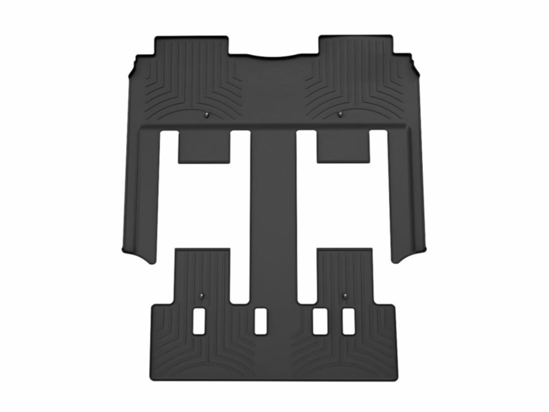 Picture of WeatherTech 25-26 Hyundai Carnival Hybrid 2nd & 3rd Row Rear FloorLiner - Black