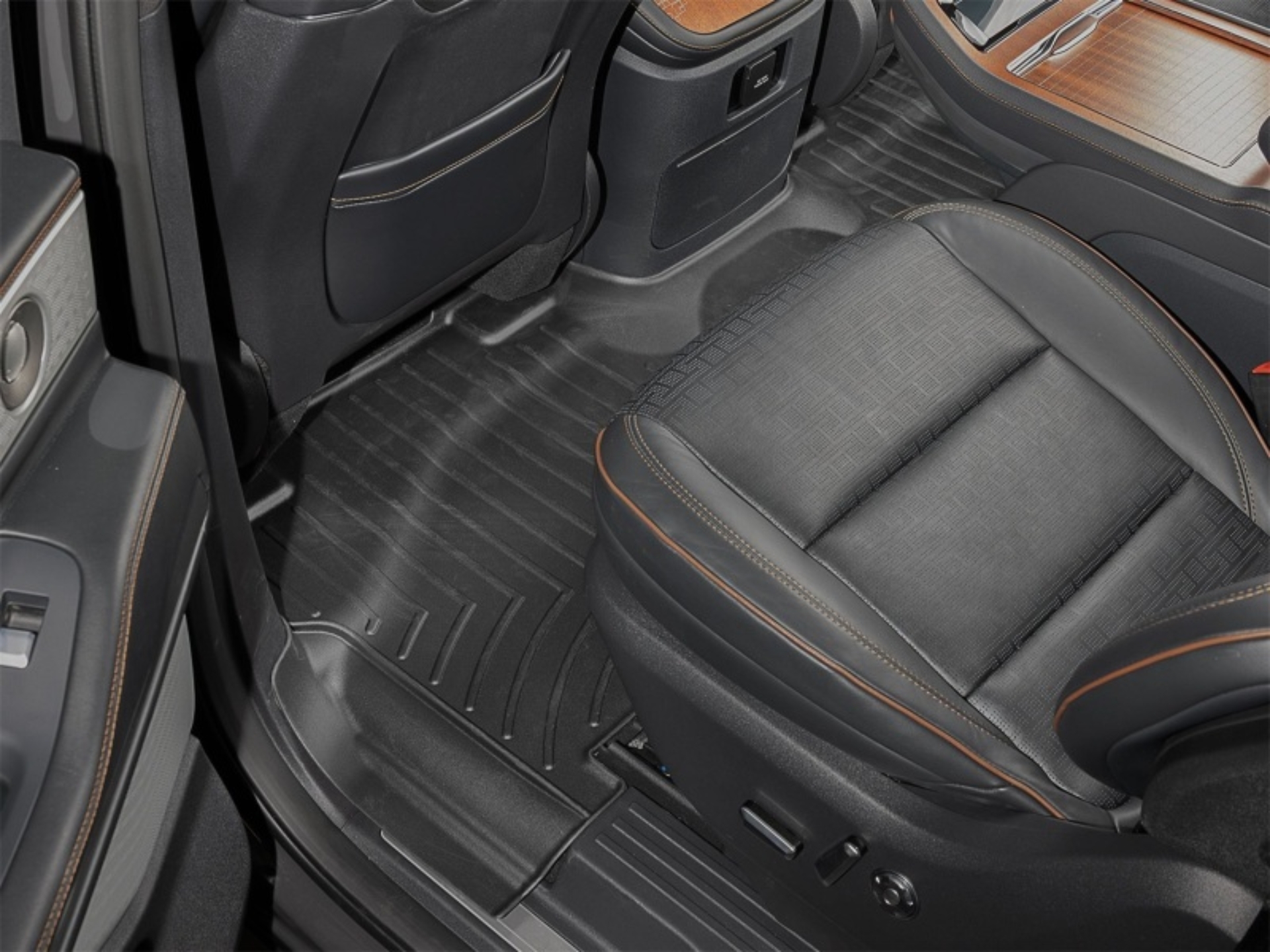 Picture of WeatherTech 25-26 Lincoln Navigator 2nd Row Rear FloorLiner 2pc - Black