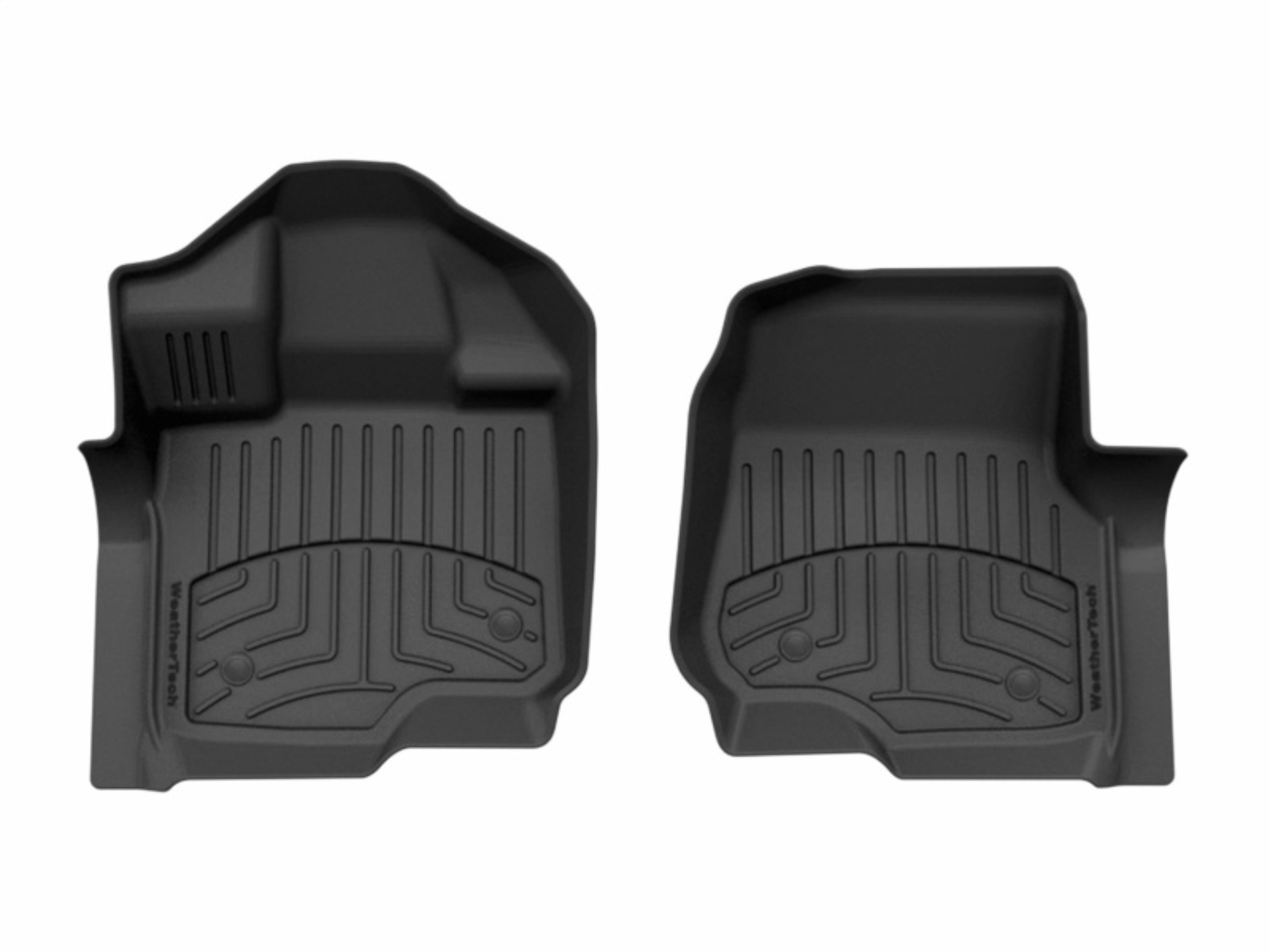 Picture of WeatherTech 15-20 Ford F-150 1st Row Front FloorLiner HP for Vinyl Floors - Black