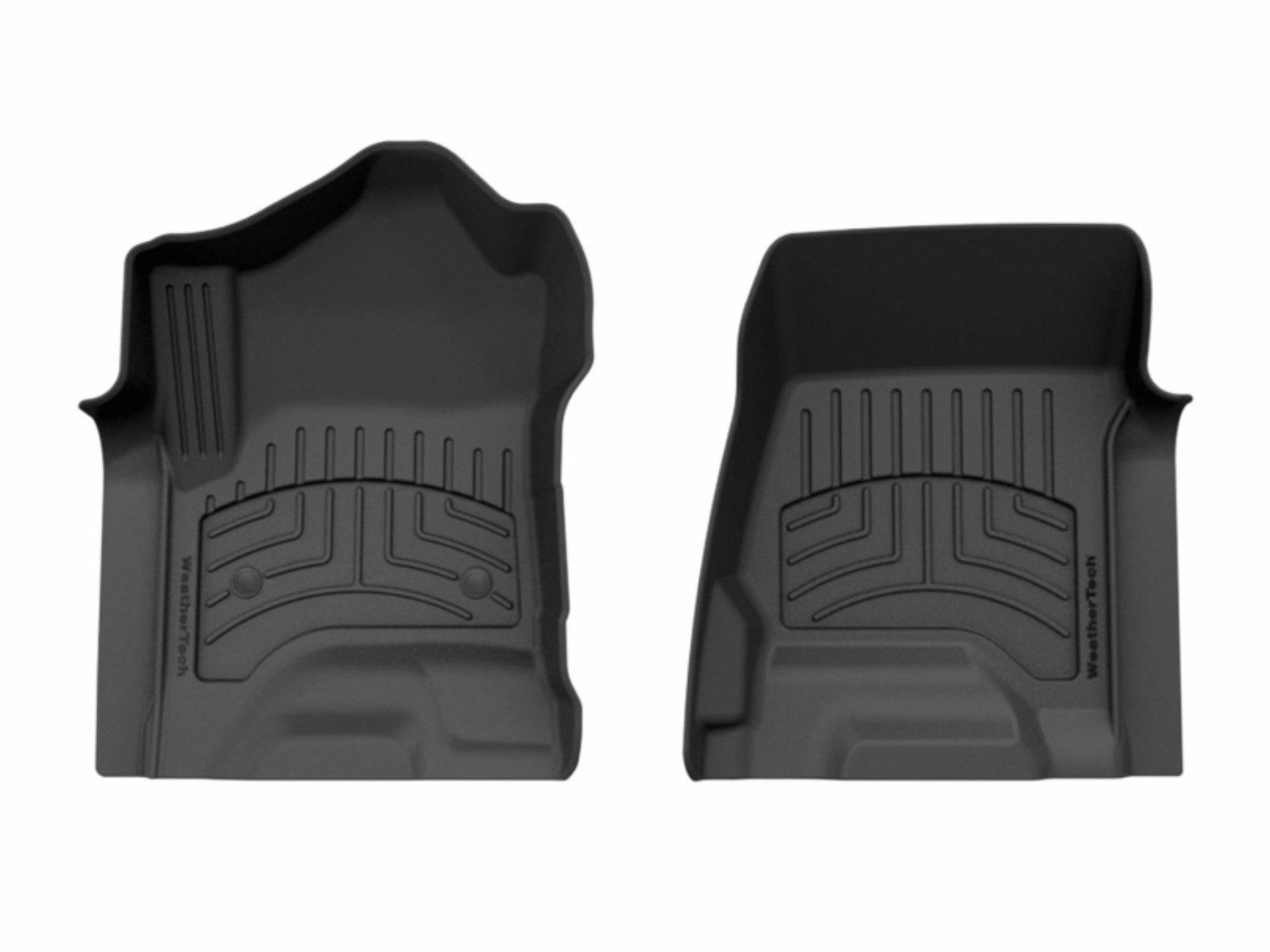 Picture of WeatherTech 15-19 Chevrolet Silverado 1st Row Front FloorLiner HP - Black