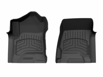 Picture of WeatherTech 15-19 Chevrolet Silverado 1st Row Front FloorLiner HP - Black