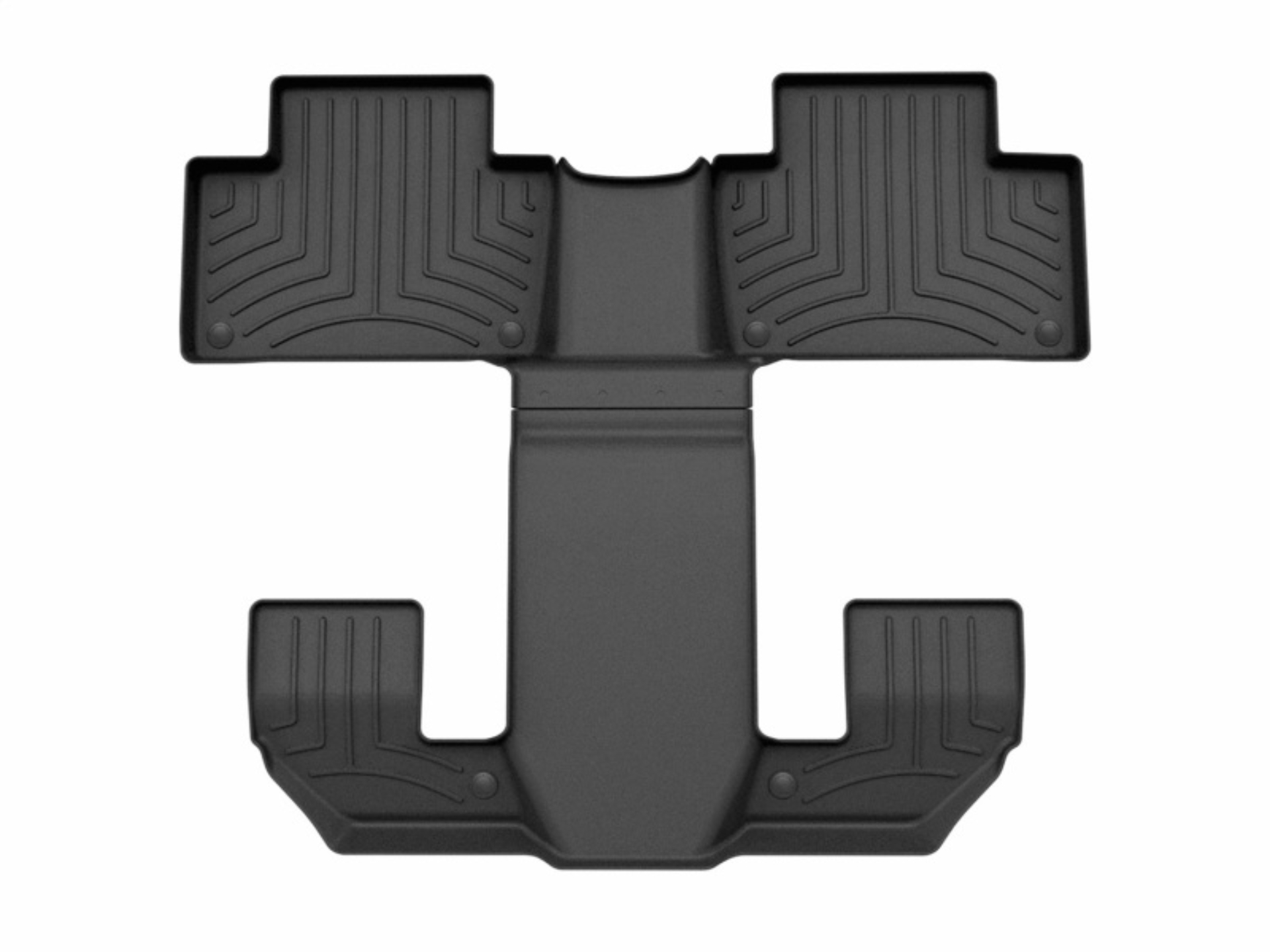 Picture of WeatherTech 2020 Volvo XC90 2nd row Rear FloorLiner HP - Black