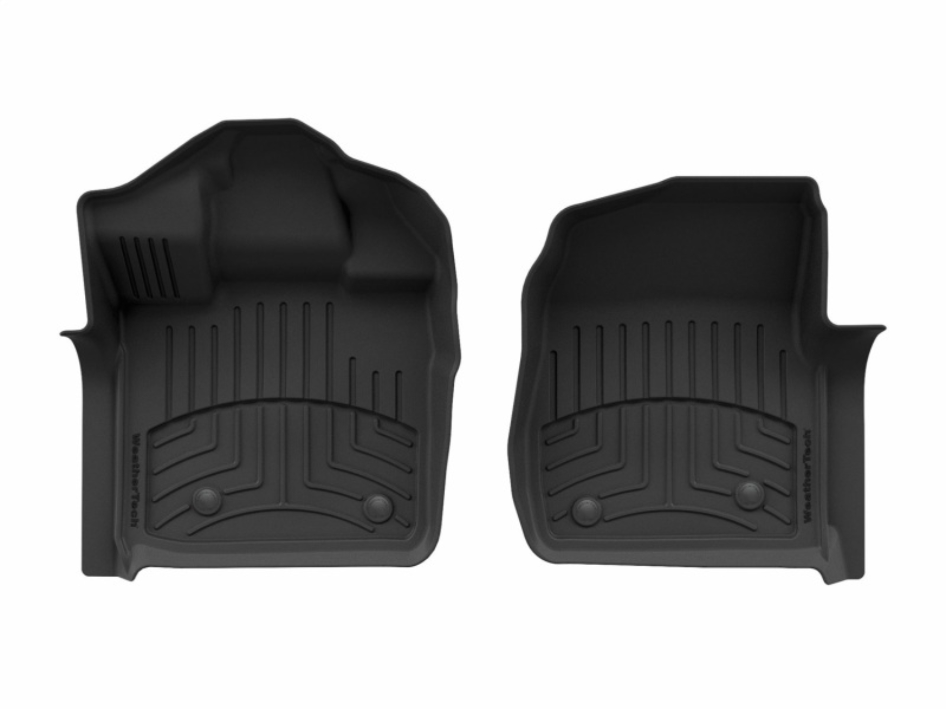 Picture of WeatherTech 15-20 Ford F-150 1st Row Front FloorLiner HP for Vinyl Floor - Black