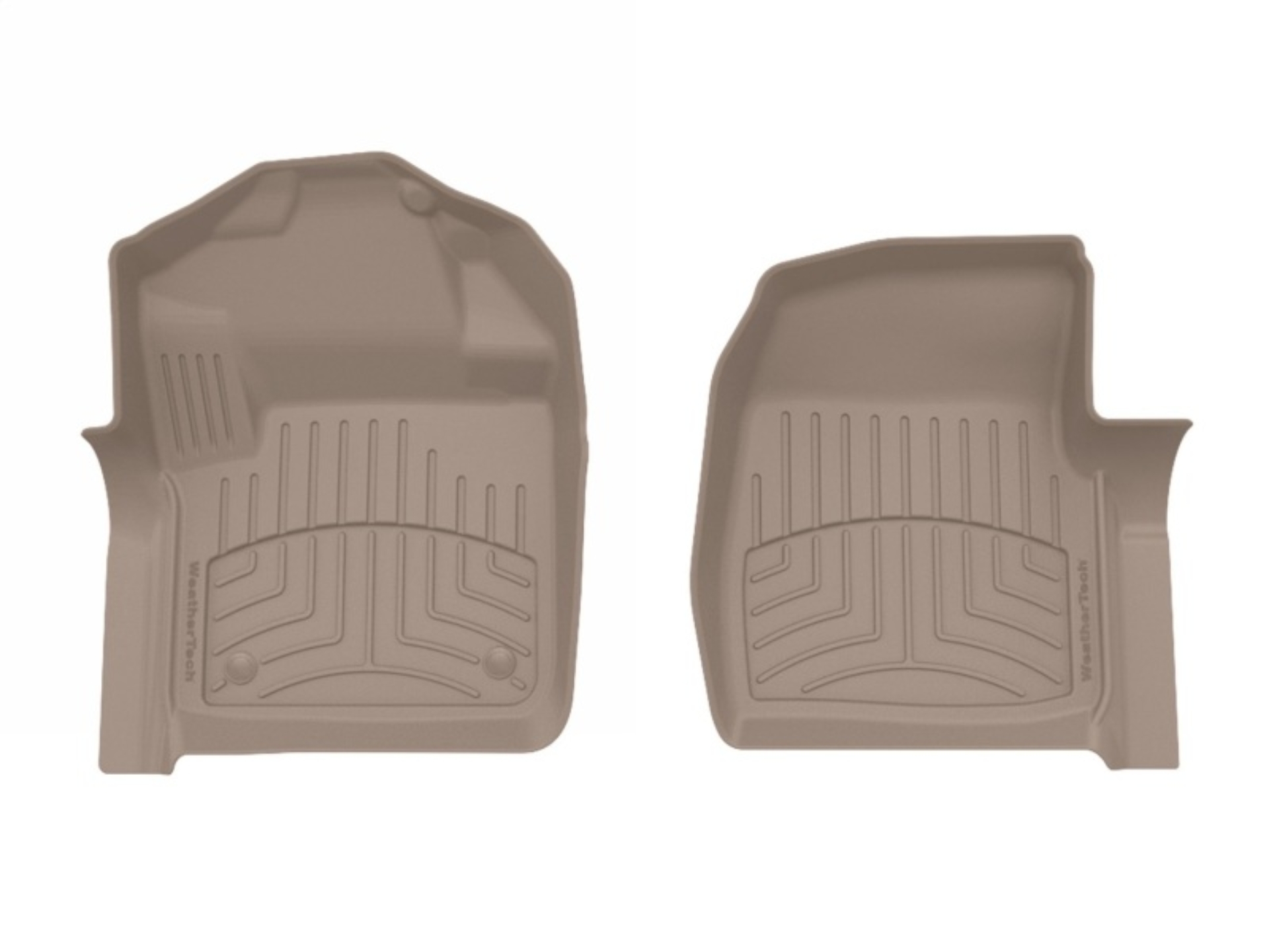Picture of WeatherTech 17-19 Ford F-250/F-350/F-450/F-550 1st Row Front FloorLiner HP - Tan
