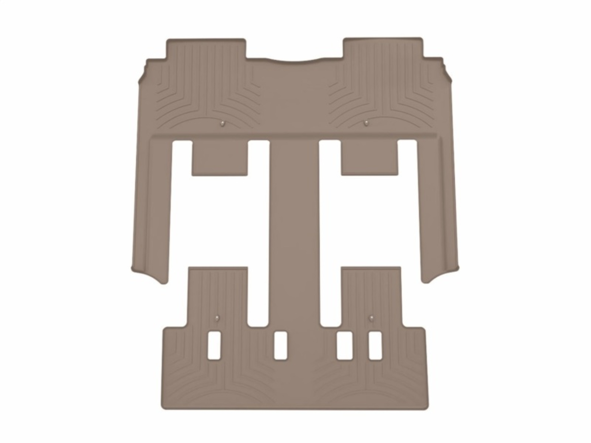 Picture of WeatherTech 25-26 Hyundai Carnival Hybrid 2nd & 3rd Row Rear FloorLiner - Tan