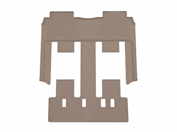 Picture of WeatherTech 25-26 Hyundai Carnival Hybrid 2nd & 3rd Row Rear FloorLiner - Tan