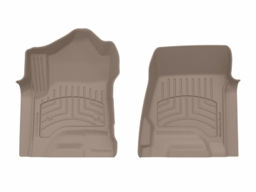 Picture of WeatherTech 15-19 Chevrolet Silverado 1st Row Front FloorLiner HP - Tan