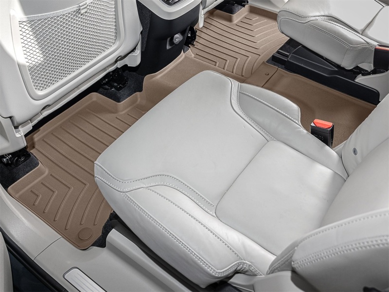 Picture of WeatherTech 2020 Volvo XC90 2nd row Rear FloorLiner HP - Tan