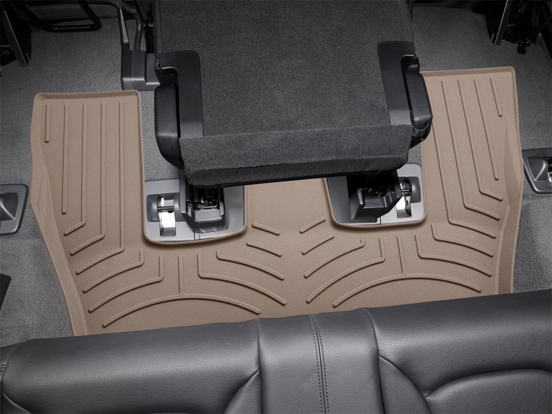 Picture of WeatherTech 17-25 Audi Q7 2nd Row Rear FloorLiner HP - Tan