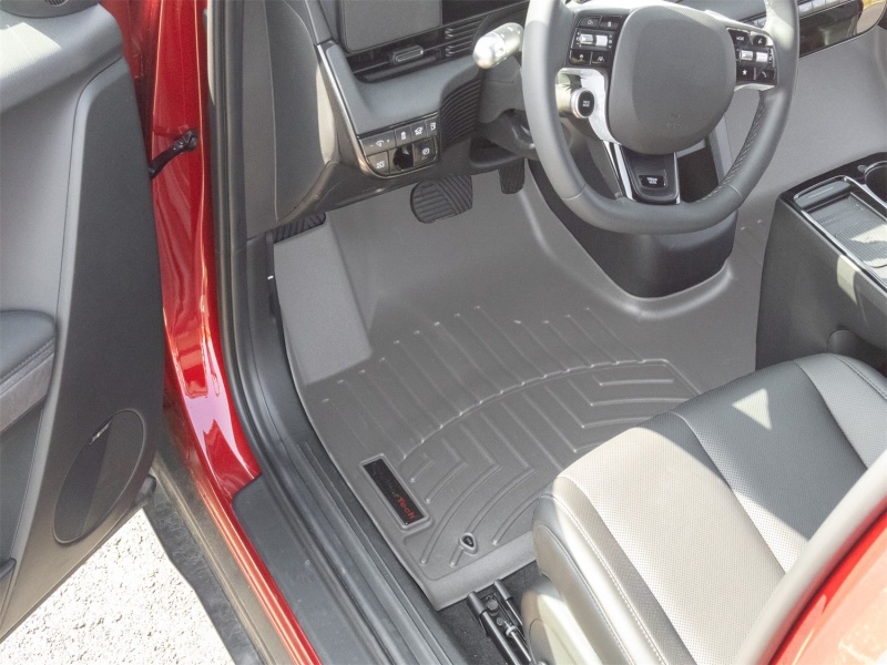 Picture of WeatherTech 25-26 Hyundai Ioniq 5 1st Row Front FloorLiner-Over The Hump - Grey