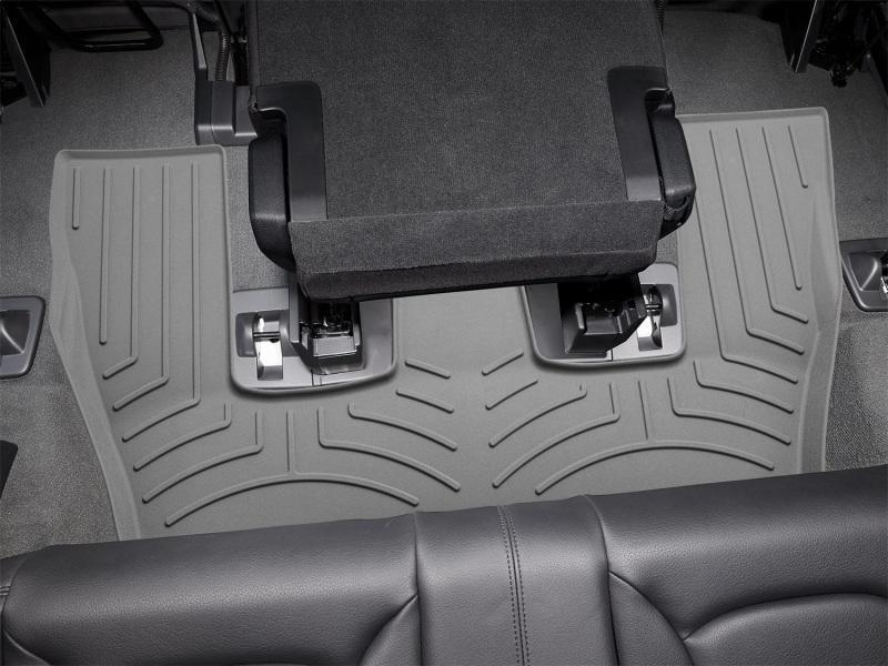 Picture of WeatherTech 17-25 Audi Q7 2nd Row Rear FloorLiner HP - Grey