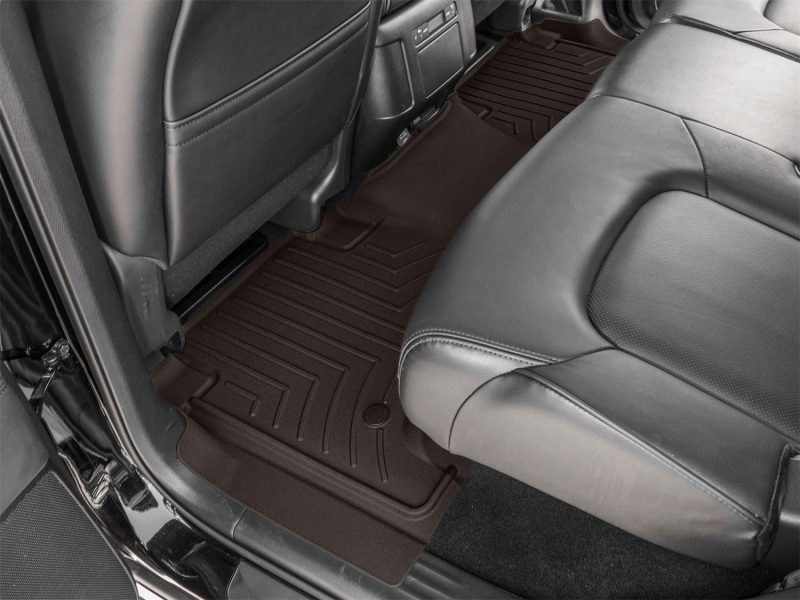Picture of WeatherTech 19-24 Infiniti QX80 2nd Row Rear FloorLiner HP - Cocoa
