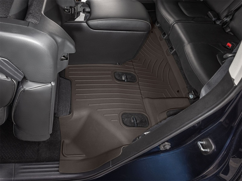 Picture of WeatherTech 19-24 Infiniti QX80 Rear FloorLiner HP - Cocoa