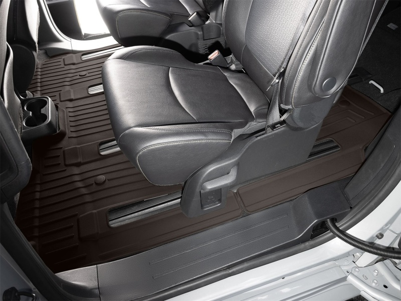 Picture of WeatherTech 21-26 Toyota Sienna 2nd Row Rear FloorLiner HP - Cocoa