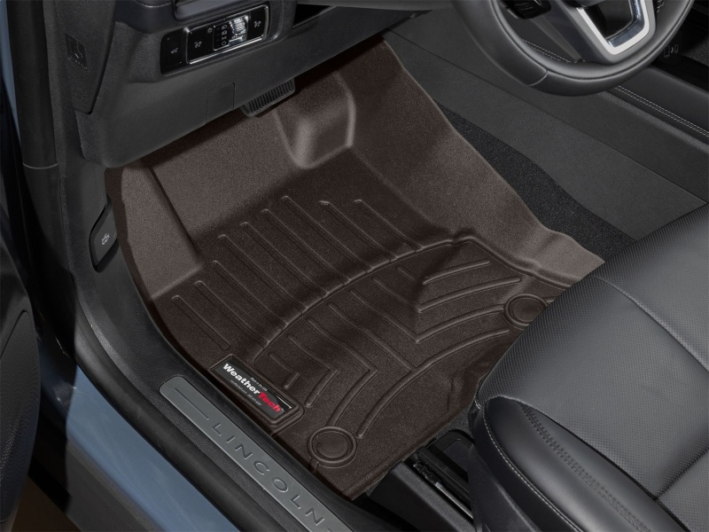 Picture of WeatherTech 21-26 Lincoln Corsair 1st Row Front FloorLiner - Cocoa