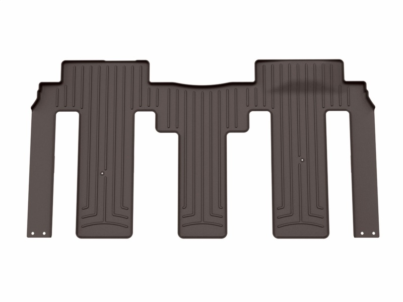 Picture of WeatherTech 25-26 Kia Carnival Two piece-2nd and 3rd row coverage Rear FloorLiner HP - Cocoa