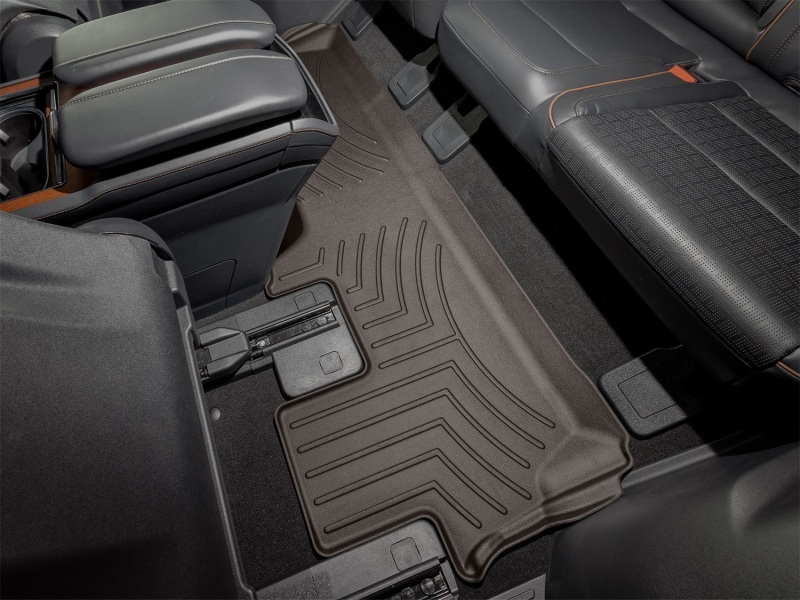 Picture of WeatherTech 25-26 Lincoln Navigator 2nd Row Rear FloorLiner 2pc - Cocoa