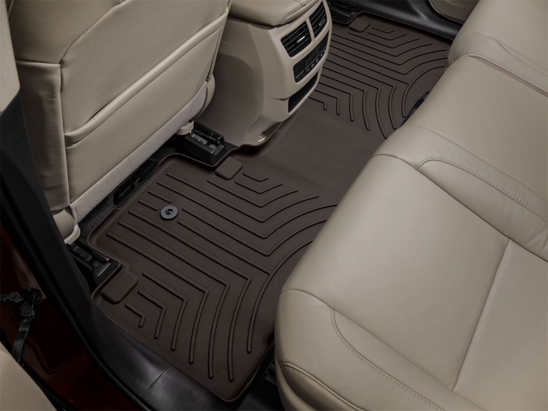 Picture of WeatherTech 14-23 Acura MDX 2nd Row Rear FloorLiner HP - Cocoa