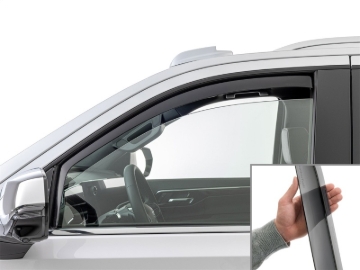 Picture of WeatherTech 21-26 Cadillac Escalade Front Front Side Window Deflectors-Dark Tint