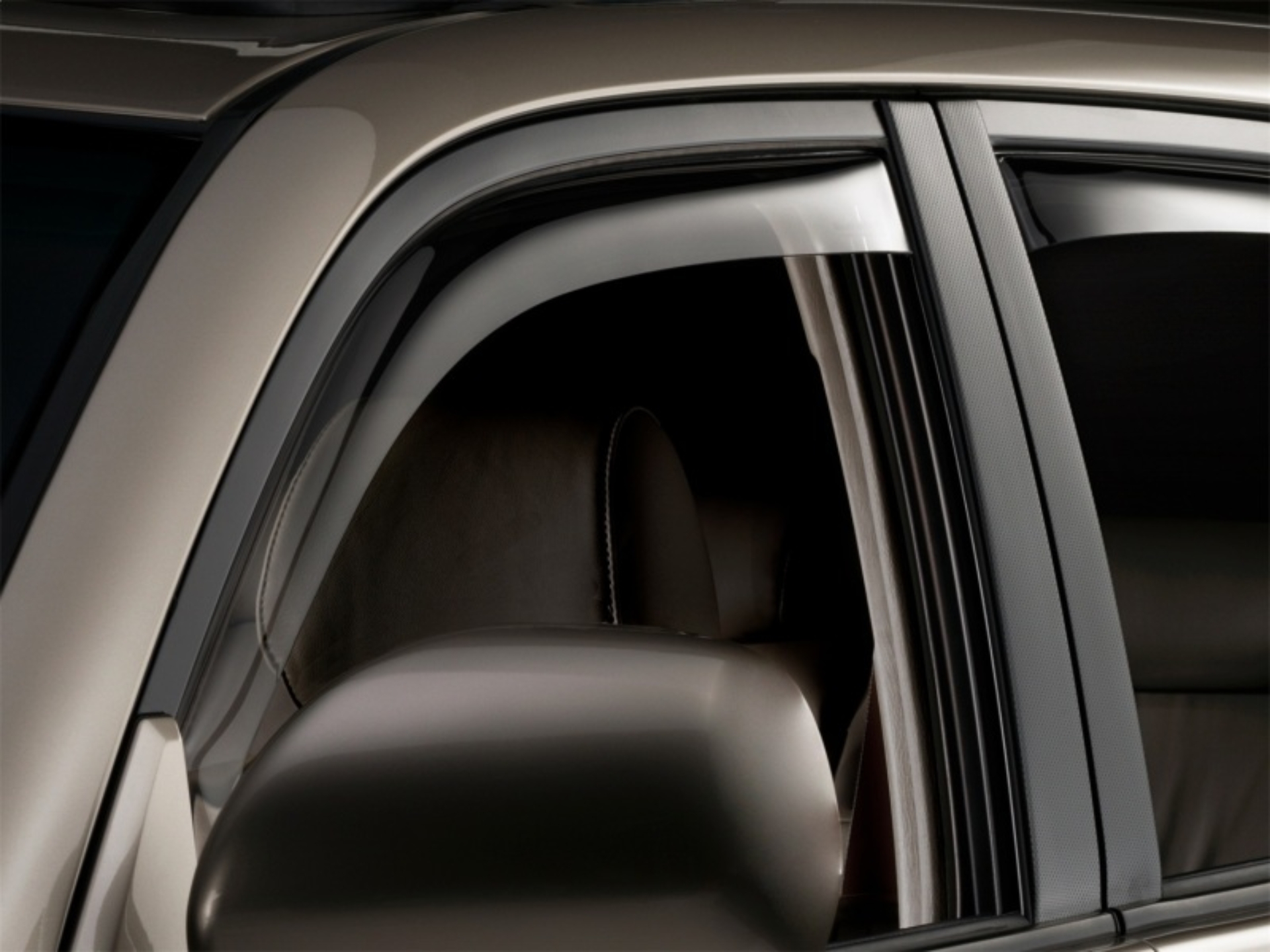 Picture of WeatherTech 03-09 Toyota 4Runner Front Front Side Window Deflectors-Dark Tint