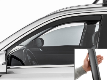 Picture of WeatherTech 20-25 Hyundai Palisade Front Front Side Window Deflectors - Matte Blk