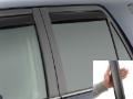 Picture of WeatherTech 10-24 Toyota 4Runner Rear Rear Side Window Deflectors - Matte Blk