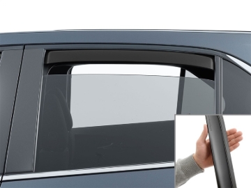 Picture of WeatherTech 18-24 Chevrolet Equinox Rear Rear Side Window Deflectors - Matte Blk