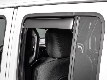 Picture of WeatherTech 20-26 Jeep Gladiator JT Rear Rear Side Window Deflectors-Dark Tint
